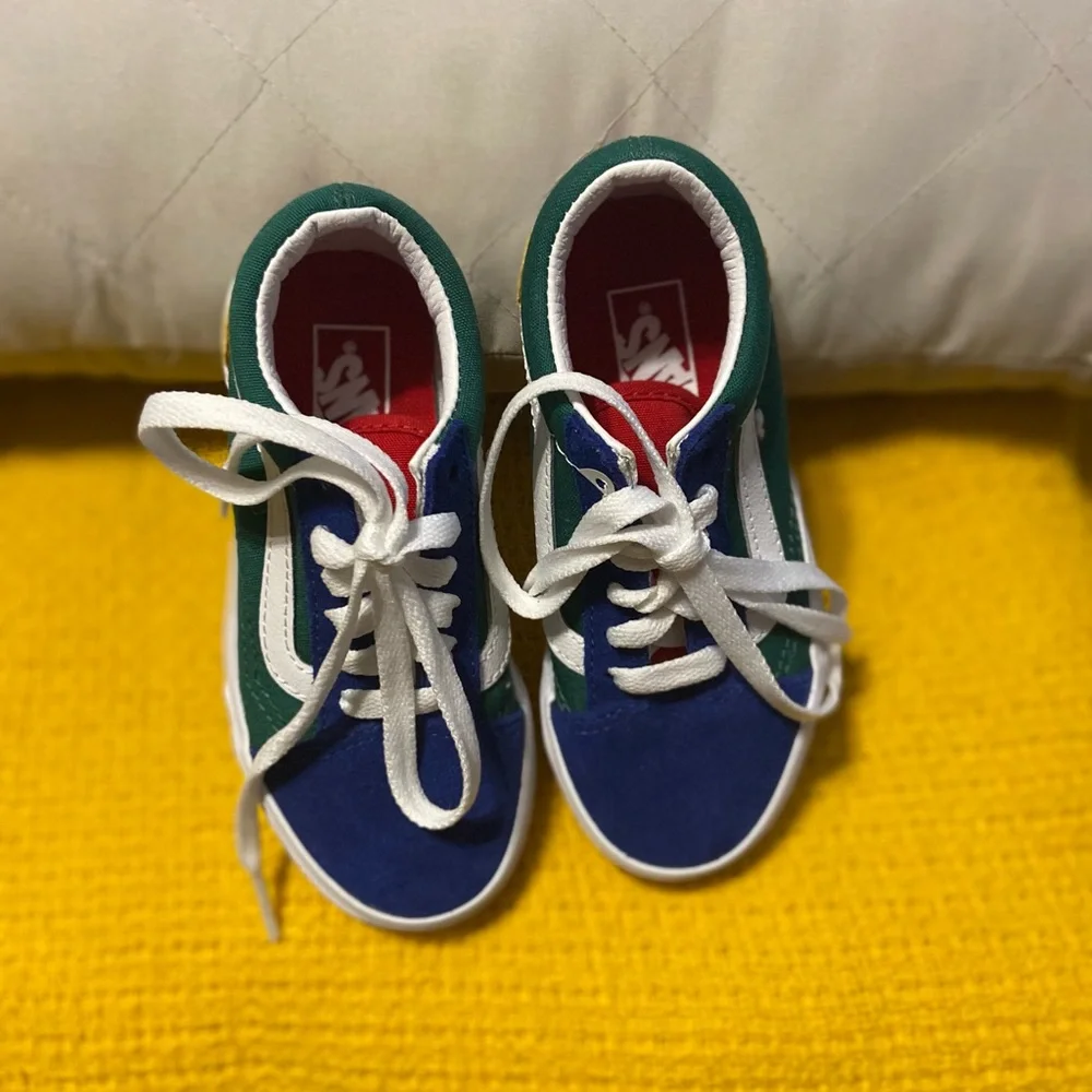 NWOT🔥Van’s Color blocker Red, Blue Yellow Sneakers - Picture 4 of 5